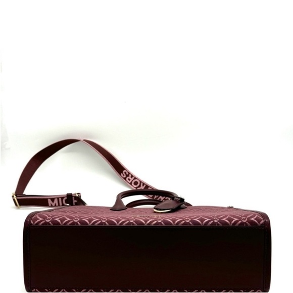Michael Kors Medium Mirella Tote Bag Ox Blood Multi - Picture 6 of 12
